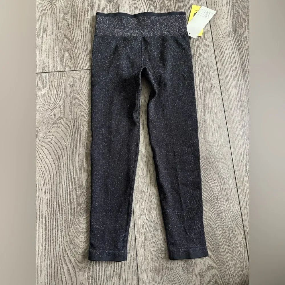 All in motion Kids Black Glitter Leggings